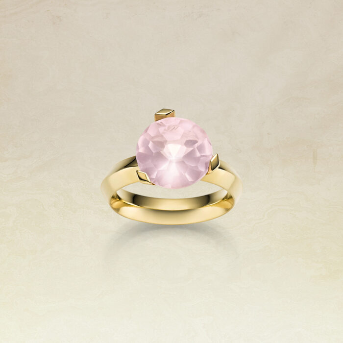 Takara Ring Flowercut Rose Quartz