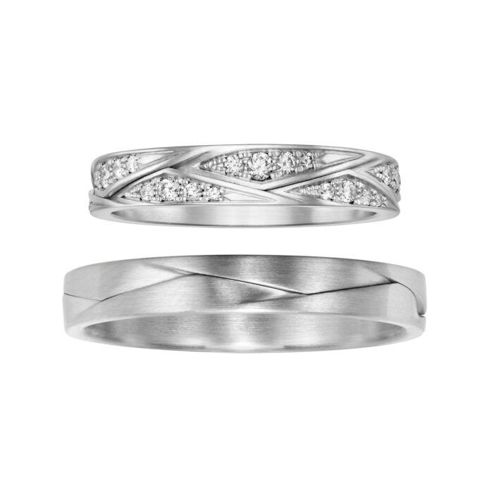 Furrer Jacot Ringpaar 750 WG | 40 Brillanten