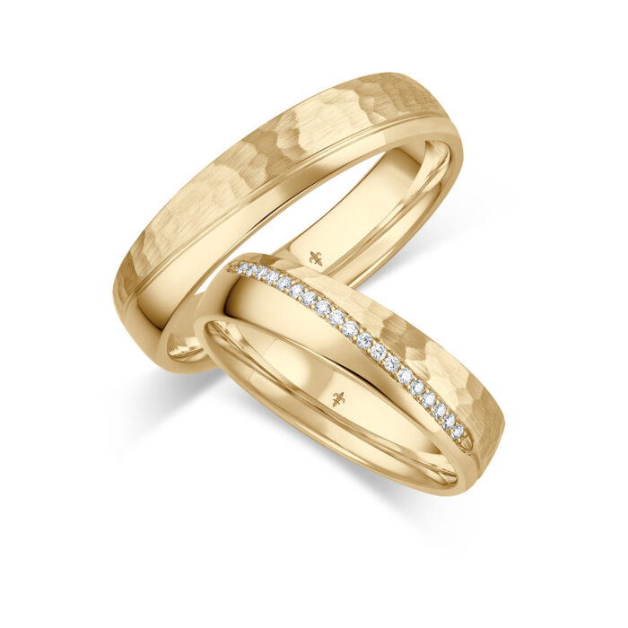 Giloy Ringpaar Lola | 750 Gelbgold | 19 Brillanten