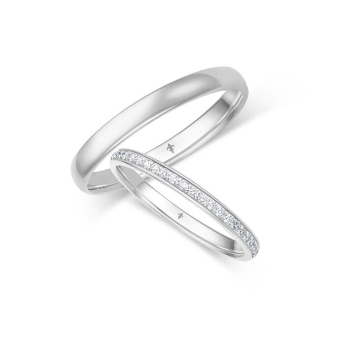 Giloy Ringpaar Alice | 750 Weißgold | 47 Brillanten