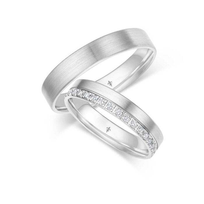 Giloy Ringpaar Lilou | 750 Weißgold | 34 Brillanten