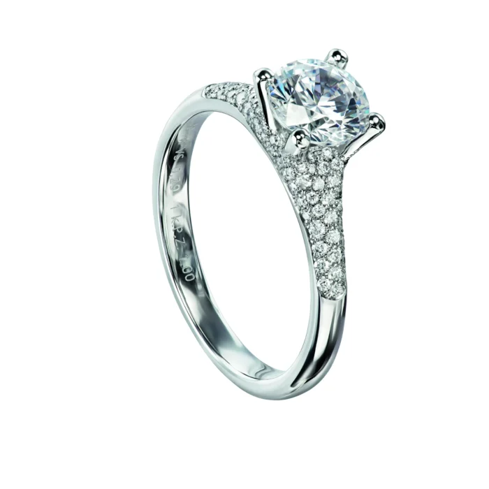 Furrer Jacot Damenring Elanesse 750 Weißgold | 100 Brillanten