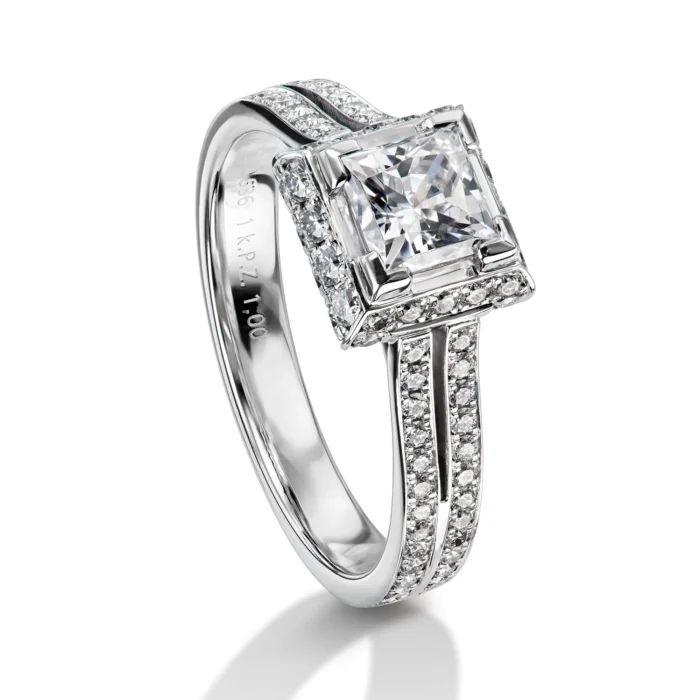 Furrer Jacot Damenring Valessia 750 Weißgold | 90 Brillanten Pavé