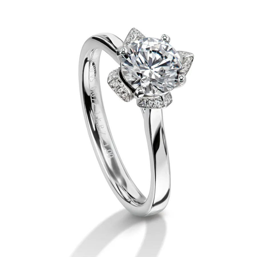 Furrer Jacot Damenring Florélie 750 Weißgold | 16 Brillanten