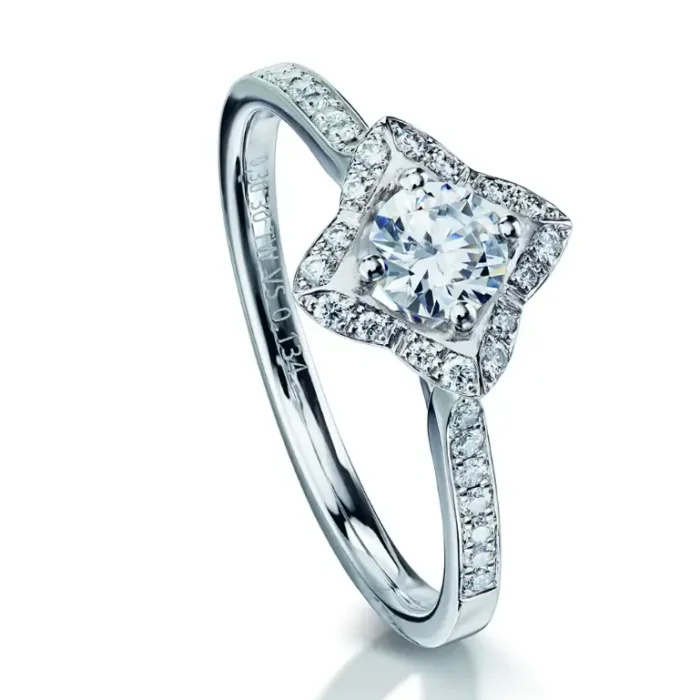 Furrer Jacot Damenring Florélie 750 Weißgold | 30 Brillanten