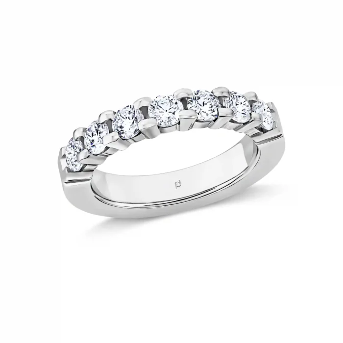 Furrer Jacot Ring 750 Weißgold, 3 Brillanten 0.60 ct.